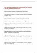 WGU C484 Organizational Behavior and Leadership Exam&colon; Complete  Q&A with Verified Solutions-2025&sol;2026 