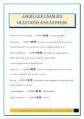 CER Exam Bundle 2025 &vert;Questions and Answers&vert; Revised 