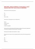 WGU&colon; D440 - Health and Wellness&period; Proteins Exam &vert; Latest  Questions With 100&percnt; Correct Answers &lpar;2025&sol;2026&rpar; 