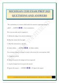 MICHIGAN CER EXAM PREP 2025 QUETSIONS AND ANSWERS
