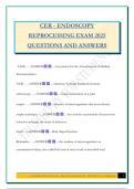 CER Exam Bundle 2025 &vert;Questions and Answers&vert; Revised 