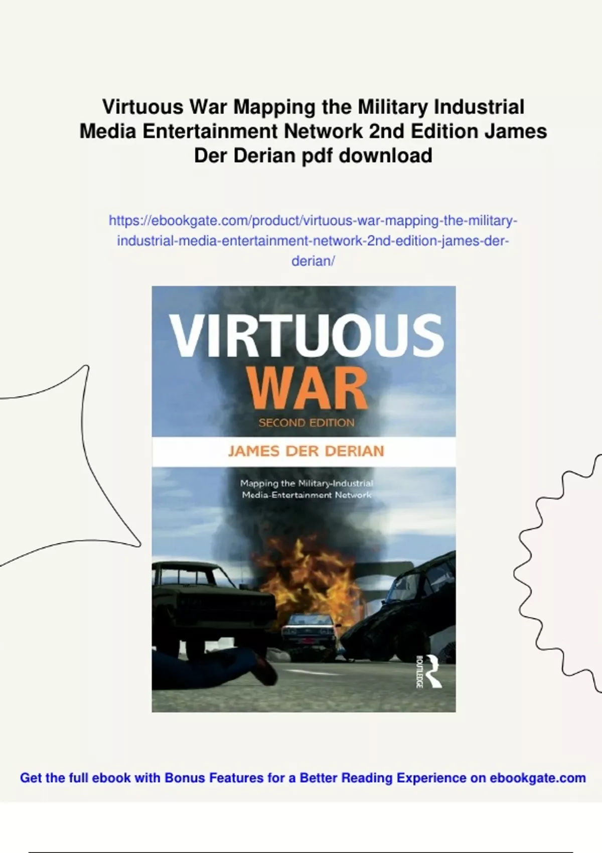 Summary Virtuous War Mapping the Military Industrial Media ...