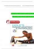 Test Bank for Hole&rsquo;s Human Anatomy and Physiology&comma; 16th Edition&comma; Charles Welsh&comma; Cynthia Prentice-Craver All 24 Chapters Covered and verified ISBN&colon;9781264262885 Newest Edition