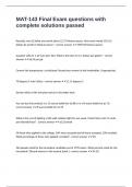 MAT-143 Final Exam questions with complete solutions passed