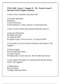 VNSG 1409 - Exam 3 - Chapter 21 - TB - Practice Exam II Questions With Complete Solutions