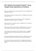 DTC &lpar;Distal Convoluted Tubule&rpar; &plus; Drug Targets Exam Questions & Answers