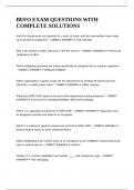 BEFO EXAM QUESTIONS WITH COMPLETE SOLUTIONS&period;