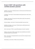 Exam 3 MAT 143 questions with verified answers passed