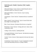 N4325-Research- Module 1 Questions With Complete Solutions