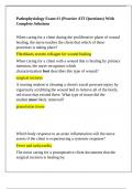 Pathophysiology Exam &num;1 &lpar;Practice ATI Questions&rpar; With Complete Solutions