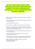 PN 1001 FINAL EXAM STUDY GUIDE  2025&sol;2026 ACCURATE QUESTIONS AND  CORRECT DETAILED ANSWERS WITH  RATIONALES &vert;&vert; 100&percnt; GUARANTEED PASS  <RECENT VERSION> 