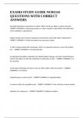 EXAM4 STUDY GUIDE NUR1141 QUESTIONS WITH CORRECT ANSWERS