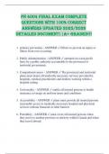 PN 4004 Final Exam Complete Questions with 100&percnt; Correct Answers Updated 2025&sol;2026 Detailed Document&vert;&vert;A&plus; GRADED&excl;&excl;&excl;