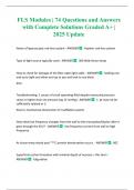 FLS Modules &vert; 74 Questions and Answers with Complete Solutions Graded A&plus; &vert; 2025 Update