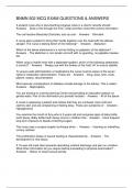 BNMN 502 MCQ EXAM QUESTIONS & ANSWERS