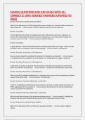 SAMPLE QUESTIONS FOR ICRC EXAM WITH ALL CORRECT & 100&percnt; VERIFIED ANSWERS &lpar;UPDATED TO PASS&rpar;