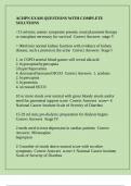 ACHPN EXAM QUESTIONS WITH COMPLETE SOLUTIONS