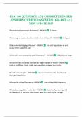 FLS &vert; 166 QUESTIONS AND CORRECT DETAILED ANSWERS &lpar;VERIFIED ANSWERS&rpar; &vert; GRADED A&plus; &vert; NEW UPDATE 2025