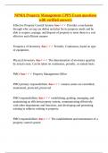 NPMA Property Management CPPS Exam questions with verified answers&period;