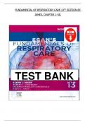 Test Bank- Egan's Fundamentals of Respiratory Care 13th Edition &lpar; James K&period; Stoller&comma; &rpar; All Chapters 1-58
