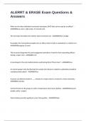 ALERRT & ERASE Exam Questions & Answers