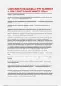 12 CORE FUNCTIONS IC&RC EXAM WITH ALL CORRECT & 100&percnt; VERIFIED ANSWERS &lpar;UPDATED TO PASS&rpar;
