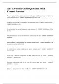API 570 Study Guide Questions With Correct Answers