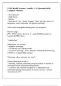 COPE Health Scholars&colon; Modules 1 -22 Questions With Complete Solutions