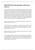MSN 622 final exam questions with correct answers