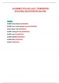 ALERRT EXAM &lpar;ALL VERSIONS EXAMS&rpar; QUESTIONS BANK QUESTIONS AND ANSWERS 100&percnt; CORRECT&period;