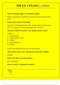 NPLEX 1 EXAM QUESTIONS AND ANSWERS 2025