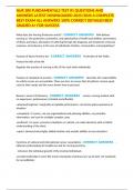 NUR 380 FUNDAMENTALS TEST &num;1 QUESTIONS AND ANSWERS LATEST DOWNLOADED 2025&sol;2026 A COMPLETE BEST EXAM ALL ANSWERS 100&percnt; CORRECT DETAILED BEST GRADED A&plus; FOR SUCCESS