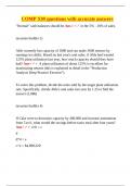 COMP XM questions with accurate answers