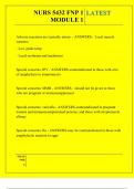 NURS 5432 FNP 1 MODULE 1 QUESTIONS AND ANSWERS 2025