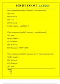 BIO 251 EXAM 3 QUESTIONS AND ANSWERS 2025