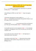 University of Alabama &ndash; RHM 185 Test &num;2 &ndash; Verified Questions and Answers on Event Planning&comma; DMC Operations&comma; and Sponsorship Strategies