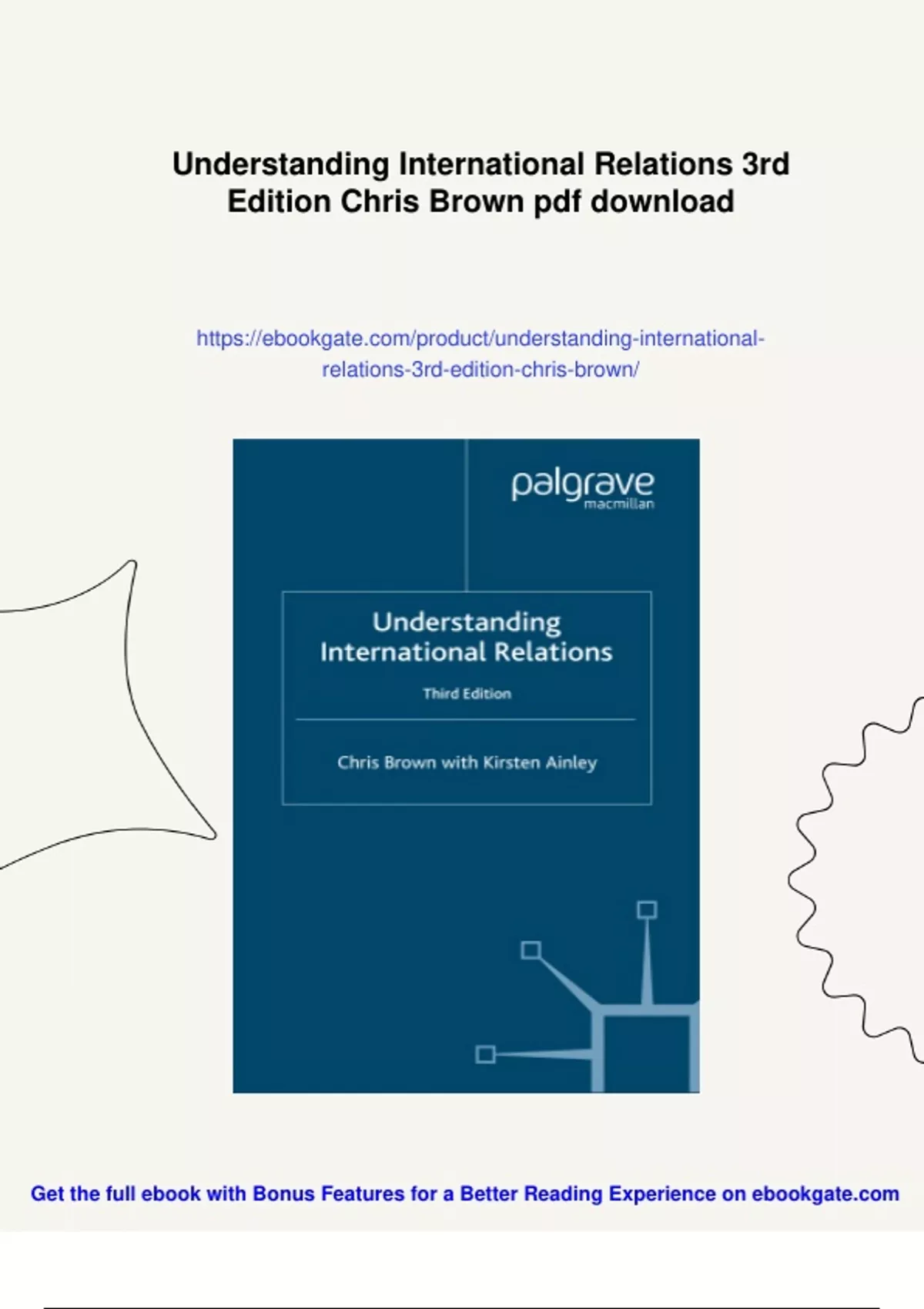 Summary Understanding International Relations 3rd Edition Chris Brown ...