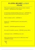 PA EFDA BOARD EXAM QUESTIONS AND ANSWERS 2025