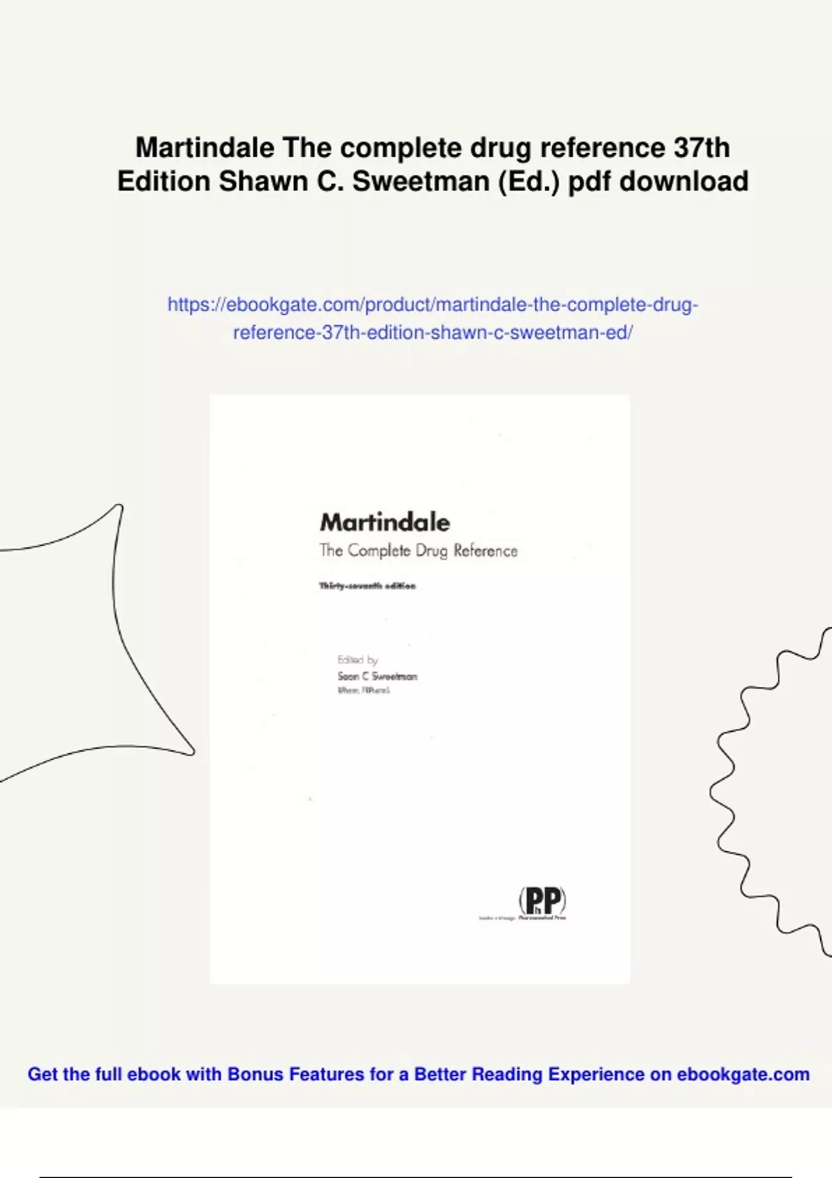 Summary Martindale The complete drug reference 37th Edition Shawn C ...