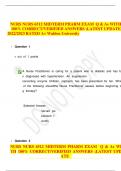 NURS NURS 6512 MIDTERM PHARM EXAM Q & As WITH 100&percnt; CORRECT&sol;VERIFIED ANSWERS &semi;LATEST UPDATE  2022&sol;2023 RATED A&plus; Walden University