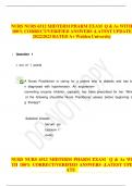 NURS NURS 6512 MIDTERM PHARM EXAM Q & As WITH 100&percnt; CORRECT&sol;VERIFIED ANSWERS &semi;LATEST UPDATE  2022&sol;2023 RATED A&plus; Walden University