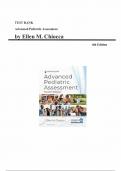Test Bank for Advanced Pediatric Assessment 4th Edition &lpar;Ellen M&period; Chiocca&comma; 2024&rpar;&comma; Chapter 1-26 &vert; All Chapters 