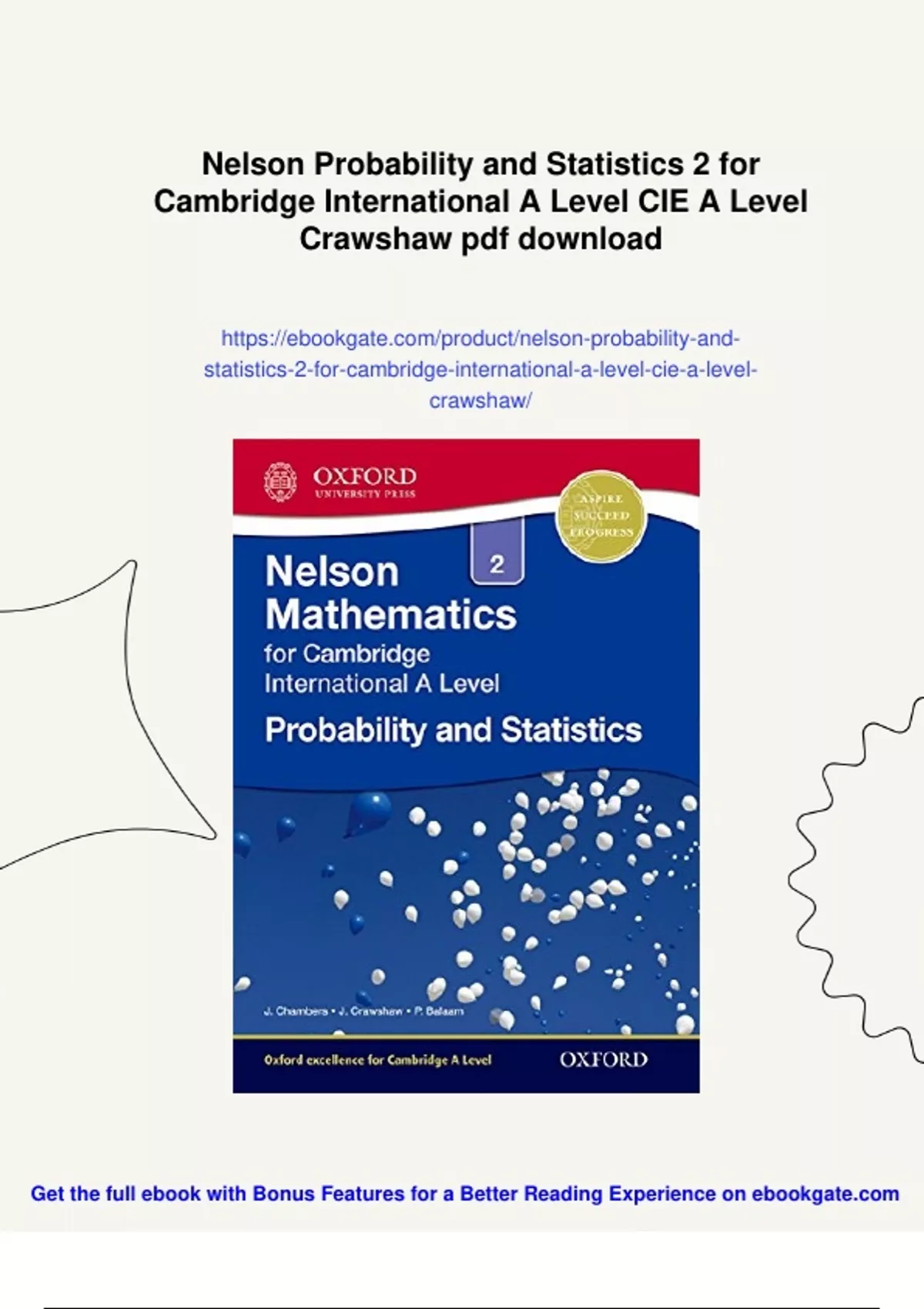 Summary Nelson Probability and Statistics 2 for Cambridge International ...