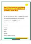 Atypical Antidepressants 2025&sol;2026  Exam Questions with 100&percnt; Correct  Answers &vert; Latest Update