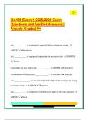 Bio181 Exam 1 2025&sol;2026 Exam  Questions and Verified Answers &vert;  Already Graded A&plus;