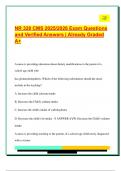NR 328 CMS 2025&sol;2026 Exam Questions  and Verified Answers &vert; Already Graded  A&plus;