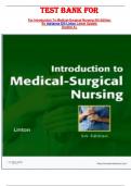 TEST BANK FOR  For Introduction To Medical-Surgical Nursing 5th Edition By Adrianne Dill Linton Latest Update  Graded A&plus;