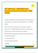PRT 266 Exam 1 2025&sol;2026 Exam  Questions and Correct Answers &vert; New  Update