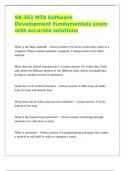 98-361 MTA Software Development Fundamentals exam with accurate solutions 