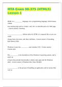 MTA Exam 98-375 &lpar;HTML5&rpar; Lesson 1